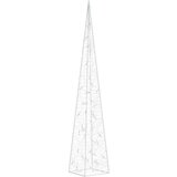 vidaXL Akrilni ukrasni stožac s LED svjetlima plavi 90 cm | shoptok.hr