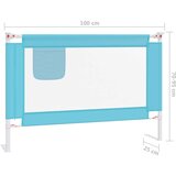 vidaXL sigurnosna ograda za dječji krevet plava 100 x 25 cm od tkanine | shoptok.hr