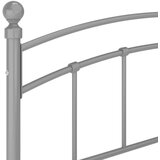  Za krevet sivi metalni 140 x 200 cm | shoptok.hr