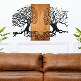 Wallxpert Murmure des Feuilles -1 BlackWalnut Decorative Wooden Wall Accessory Cene