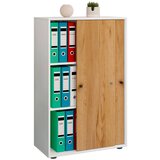 MID.YOU Arhivska Omara Lona Xl, Bela, Barva Hrasta | Shoptok.si