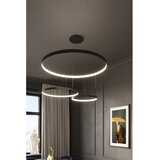 Thoro Črna aluminijasta LED viseča svetilka &amp;oslash; 110 cm RIO &amp;ndash; Slike