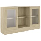 vidaXL Vitrina boja hrasta sonome 120 x 30,5 x 70 cm od iverice | shoptok.hr