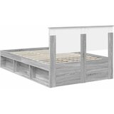  Krevetna konstrukcija s uzglavljem Siva Sonoma 135 x 190 cm | shoptok.hr