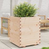 Maison Chic Vrtno cvetlično korito - Cvetlični Lonec 60x60x72,5 cm trdna borovina, (21788526) | Shoptok.si