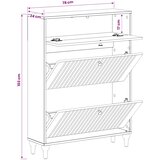  Ormar za cipele ALKMAAR 78 x 24 x 103 cm Konstruirano drvo | shoptok.hr