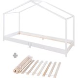 Roba Bela otroška postelja v obliki hiške 90x200 cm Montessori – | Shoptok.si