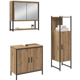  Set namještaja za kupaonicu od 3 dijela masivne hrastovine | shoptok.hr