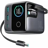 polnilec 140W USB 3xTipC 2xTipA GaN PD Podix napajalnik črn JR-TRD01, (5000219304)