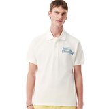 Lacoste Classic Fit Printed Polo Shirt White/Blue Bijela | shoptok.hr