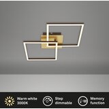 BRILONER 3210-017 - led prigušiva stropna svetiljka frame 2xLED/11W/230V zlatna | Eponuda.com