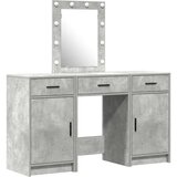  Toaletni stol s vratima Siva 50 x 41 x 135 cm Konstruirano drvo | shoptok.hr