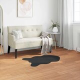  Faux Rabbit Fur Rug Olite Crna 80 x 120 cm Poliester | shoptok.hr