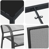 vidaXL 5-delni vrtni jedilni set Antracit jeklo | Shoptok.si