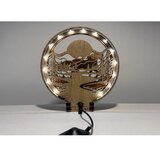  Li-Go 23598/DUB2 - LED prigušiva stona dekoracija LED/12W/230V 20x22 cm hrast | Eponuda.com
