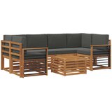  Set vanjskih sofa 7 kom. Prirodna i antracit | shoptok.hr