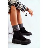 Kesi Fashionable Slip-On Boots On The Platform Black Jenna Cene