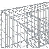  Gabionski uzdignuti krevet Srebrno 80 x 80 x 40 cm - 80 x 80 x 40 cm | shoptok.hr