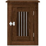 Namještaj s kavezom za pse boja smeđeg hrasta 45x62x59cm drveni | shoptok.hr