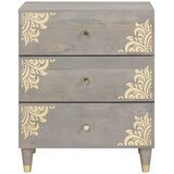  Noćni ormar s ladicama Siva 50 x 33 x 62 cm Čvrsto drvo manga | shoptok.hr