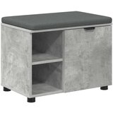  Klupa za hodnik s jastukom Betonski sivi 60 x 38 x 46 cm | shoptok.hr
