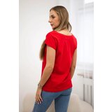 Kesi Blouse with red lip print | shoptok.hr