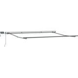 vidaXL Ručna uvlačiva tenda s LED bijela 500x300 cm | shoptok.hr