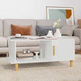 vidaXL Klubska mizica bela 90x50x40 konstruiran les Cene