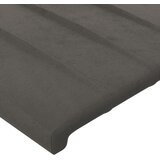  LED uzglavlje tamnosivo 147x16x78/88 cm baršunasto | shoptok.hr