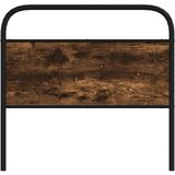 vidaXL Naglavna deska Smoked Oak 90 cm Jeklo in inženirski les | Shoptok.si