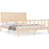  Okvir kreveta s uzglavljem 160 x 200 cm od masivnog drva | shoptok.hr