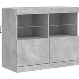  Komoda s LED svjetlima siva boja betona 163x37x67 cm | shoptok.hr
