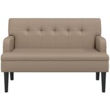  Klupa s naslonom boja cappuccina 112x65,5x75 cm od umjetne kože | shoptok.hr