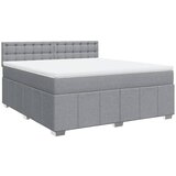 Maison Chic Box spring postelja - Vzmetna postelja z vzmetnico svetlo siva 180x200 cm blago SL18039, (21892808) | Shoptok.si