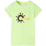 vidaXL Otroška majica neon rumena 140 cene