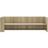 vidaXL Stenska polica sonoma hrast 100x35x30,5 cm inženirski les | Shoptok.si