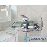  Stenska armatura za kad iz kaljenega stekla | armatura EYN SK0264 | Shoptok.si