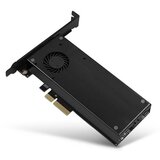 Axagon PCEM2-DC PCI-E 3.0 x16-DUAL M.2 SSD(NVMe + SATA),sa hladnjakom | shoptok.hr