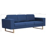 vidaXL trosjed od tkanine plavi | shoptok.hr