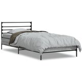 Furnova Posteljni okvir siva sonoma 75x190 cm inženirski les in kovina, (21942045) | Shoptok.si