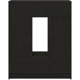  Komoda s ladicama i vratima crni hrast 73x31x90 cm | shoptok.hr