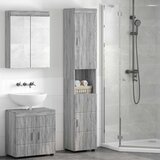  Set ormarića za kupaonicu TULUM Siva Sonoma 37 x 31,5 x 203 cm Cijene