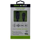 Max Mobile DATA KABEL MICRO USB DOUBLE SIDED FLAT crni 1m | shoptok.hr