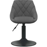  Vrtljivi jedilni stoli 4 kosi temno siv žamet, (20812345) | Shoptok.si