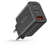 TECH-PROTECT NC30W 3-PORTNI ZIDNI PUNJAČ PD30W/QC3.0 CRNI | shoptok.hr