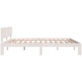  Posteljni okvir bel trden les 180x200 cm 6FT, (20647915) | Shoptok.si