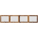  Vrata za pse s postoljem 4 pcs Staro drvo 100 x 80 cm | Eponuda.ba