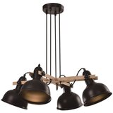 Candellux Lighting Črna viseča svetilka s kovinskim senčnikom Reno - Candellux Lighting Cene