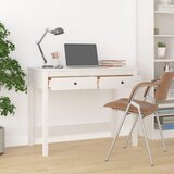  Radni stol s ladicama Bijela 100x50x78 cm od masivne borovine | shoptok.hr