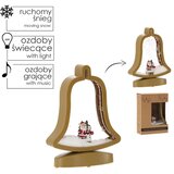 Molarem Home Božićna LED dekoracija – Božićno zvono s osvjetljenjem, glazbom i snijegom | shoptok.hr